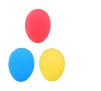 GALPADA TPR Finger Grip Balls Squeeze Balls for Physical Therapy 3pcs Set Egg-Shaped that Increase Circulation Without Deformation and Stress Relief and Hand Exercise