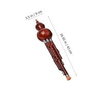 GALPADA Traditional Chinese Hulusi Bakelite Cucurbit Flute for Beginners Ethnic Wind Instrument Lightweight Portable Music Tool for Students and Adults