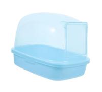 GALPADA Transparent Abs Plastic Sand Bath Container for Hamsters and Chinchillas Dual-function Bath and Sauna for Mice Squirrels and Small Pets Easy to Clean and Maintain Dry Environment