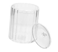 GALPADA Transparent Acrylic Cotton Swab Holder Dispenser Compact Makeup Box for Cotton Pads Balls Swabs Portable Organizer for Bathroom Desktop Storage