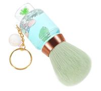GALPADA Travel Makeup Brush Powder Blush Brush Gas Tank Shape Portable Cosmetic Tool Key Ring Lightweight for Face Makeup on The Go