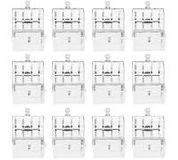 GALPADA Treasure Chest Candy Boxes 12Pcs Plastic Vintage Jewelry Storage Chests for Wedding Christening Birthday Party Silver Favour