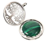 GALPADA Tree of Life Stone Charm Pendant for Jewelry Making Retro Alloy Craft Accessory Symbolizing Growth and Power Versatile DIY Necklace and Bracelet Charm for Elegant Outfits
