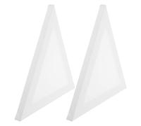 GALPADA Triangle Canvas Boards 2Pcs Irregular Shape 30Cm Oil Painting Panels for Students and Artists Suitable for Acrylic and Tempera Media