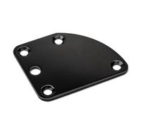 GALPADA Triangle Easy Metal Neck Plate Guitar with Black 5-hole and Advanced Screws Lightweight Installation Strength Connecting Board Joint Bass