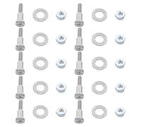 GALPADA Trimmer Maintenance Screws 10 Sets Silver Metal Clipper Fixing Screws Compatible with Wahl 1919 8504 8148 8591 for Daily Clipper Repair