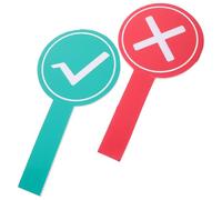 GALPADA True False Teaching Paddle and Yes No Communication Tool 2Pcs Handheld Whiteboard Voting Paddles Reusable Classroom Interaction Student Response for Educational Activities