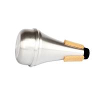 GALPADA Trumpet Mute for Beginners Silver Aluminium Alloy Straight Practice Accessory with Superb Workmanship for Intonation and Quiet Practice Sessions