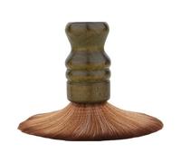 GALPADA Turntable Cleaner Brush for Vinyl Records No Static Electricity and Flat Base Design, Wooden Handle and Soft Fiber Brush for Disc and Record Cleaning, for Home Use Random Color