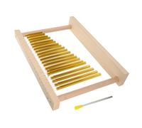 GALPADA Twenty-Tone Brass Wind Chimes Wind Chime Toy with Pleasant Sound Copper Tubes Wooden Frame 14.93X10.61X2.28In for Early Education and Children Performance