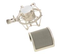 GALPADA U-shaped Pop Filter Microphone Isolation Shield with Shock Mount Wind Guard Cover for Vocal Mic Plosive Reduction Mechanical Noise Isolation Compatible with Various Microphone