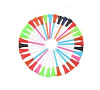 GALPADA Unbreakable Golf Tees Plastic with Firm Structure for Training, 86mm Length, Environmental Friendly Design, 40pcs Pack for Golf Lovers and On-course Accessories Random Color