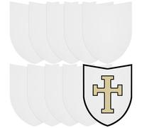 GALPADA Unfinished Cardboard Shields Handles for Boys and DIY Painting, School Crafts, Party Accessories and Role Play Lightweight and Safe for