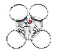 GALPADA Unique Friendship Keychain Heart Shape Diamond Decor Fashion Accessory