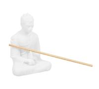 GALPADA Unique Resin Monkey Buddha Figurine Sculpture for Home Décor, Creative White Monkey Statue Suitable for Bedroom and Tea Table Decoration