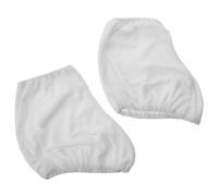 GALPADA Unisex Figure Skate Boot Covers in White, 1 Pair Stretch Velvet Boot Sleeves with Universal Fit and Washable Material, Protective Shoe Covers for Ice Skating Practices and Shows,