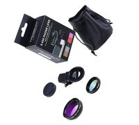 GALPADA Universal Clip Mobile Phone Lens Phone Clip Lens 37mm 0.45x 49uv Aluminium Alloy Optical Glass Wide Angle Microspur Two-in-one Ensures Sufficient Transmittance Improves Picture