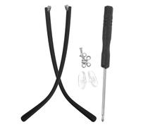 GALPADA Universal Tr90 Eyeglasses Replacement Arms 1 Pair Black Glasses Temple Parts with Wear-resistant and Matte Surface Finish Suitable for Repairing Sunglasses and Optical Frames