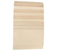 GALPADA Unpainted Wood Slices Basswood 10Pcs 30X20Cm Rectangular Boards for DIY Modelling and Woodburning Projects