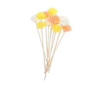 GALPADA Unscented Reed Diffuser Base with Simulation Technology Made of Rice Paper Reed Diffuser Sticks 12pcs with Flower Rattan for Continuous Fragrance Release for Home and Decor