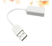 GALPADA USB 2.0 Sound Card Adapter with Cable, 7.1 Channel, Driverless and LED Indicator, Plastic Material, White Mini External Audio Adapter for Laptop and Notebook