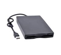 GALPADA USB External Floppy Disk Drive Portable Compact USB Floppy Disk Driver with Stable Data Transfer Shock Noise Reduction for Laptop Desktop Black