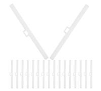 GALPADA Valance Retainer Clips for Home Improvement and Installation 24pcs Single Hole Blind Fixer with Quiet Function and Light Control for Vertical Blinds