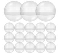 GALPADA Vending Machine Round Capsules: Transparent Plastic Clear Baubles 5cm Balls for Kids Party Favors Prize Storage Candy Display Arcade Games Event Rewards, 100 PCS
