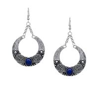 GALPADA Vintage Blue Bohemian Drop Earrings for Women Alloy Ethnic Style Lightweight Attractive Statement Jewellery Suitable for Advertising and Public Relations