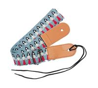 GALPADA Vintage Blue Hawaiian Ukulele Strap with Embroidery Adjustable Ukulele Shoulder Belt for Music Instrument Holding Unisex for Folk World Instruments