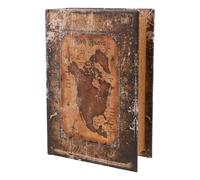 GALPADA Vintage Brown Wood Bible-shaped Decorative Storage Box with Hidden Safe Function, Multi-item Organisation, and Classic Retro Style for Home Or Office