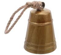 GALPADA Vintage Country Style Metal Bell Hanging Ornament with Jute Rope Rustic Farmhouse Christmas Tree and Door Decor Multifunctional Holiday Wreath Pendant