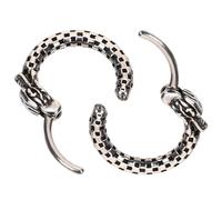 GALPADA Vintage Dragon Small Round Hoop Earrings for Men, 2Pcs Punk Gothic Statement Ear Jewelry, Retro Black Metal Men’S Loop Earrings for Daily Wear