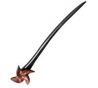 GALPADA Vintage Ebony Hair Stick Windmill Design Chinese Hair Chopsticks for Secure Bun Holder with Fine Texture Simple Elegant Hairpin for Traditional Hairstyles
