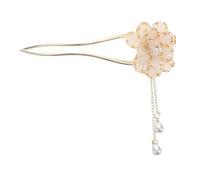 GALPADA Vintage Enamel Peony Hairpin Metal Hair Chopsticks for Women Retro Chinese Hair Stick Accessory with Delicate Enamel Craftsmanship Elegant Bridal and Hanfu Party Decoration