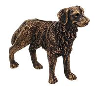 GALPADA Vintage German Shepherd Dog Brass Tabletop Statue, Coffee Ornament | Antique Style, Realistic Shepherd Shape, Collectible Gift, Car Bar Decor, Desk Sculpture, Office Display