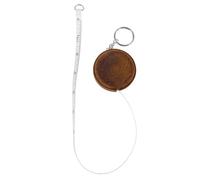 GALPADA Vintage Retractable Tape Measure Mini Portable Measuring Tape with Cowhide Leather Keychain Compact Round Design for Home Travel Outdoor Use
