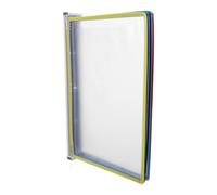 GALPADA Wall Mount Reference Display System Plastic Streamlined Paper Organizer with 5 Double-sided Flip File Sorters 10 Sheet Capacity , for Office and Home Use