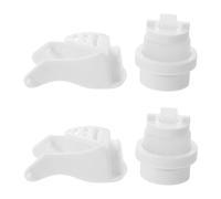 GALPADA Wall Mount Toothpaste Dispenser Replacement Parts 2 Sets Automatic Pump and Push Rod for Bathroom Tube Squeezer DIY Repair Kit