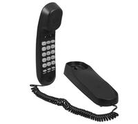GALPADA Wall Mountable Corded Household Phone Black Vintage Design for Hotel Office Home Use with Clear Call Quality and Internal Extension Communication