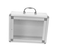 GALPADA Wall Mounted Medicine Organizer Box Easy Install Versatile Emergency Aid Storage Cabinet for Bathroom Banks Offices Medication Case Hanging Organizer
