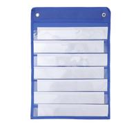 GALPADA Wall Pocket Hanging Storage Bag: Hanging Pocket Handbag Storage Organizer Blue Polyester Dining Table Service Workshop Bench Layout Craft Project Setup, 11 PCS
