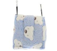 GALPADA Warm Cotton Resting Bed for Hamsters and Hedgehogs, Easy to Clean Nest in Blue, for Cold Winter Use, Comfortable Small Animal Sleeping House