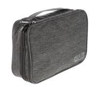 GALPADA Waterproof Headphone Storage Bag with Three-layer Design Made of Sturdy 300d Cation Polyester, Practical Electronics Accessories Bag for Travel and Vacation