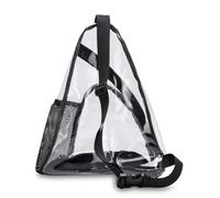 GALPADA Waterproof Pvc Sling Bag for Men and Ladies, Lightweight Black Chest Pack with Large Capacity, for Cycling and Fishing