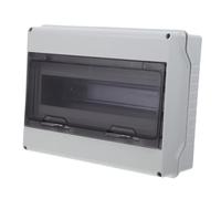 GALPADA Way Distribution Box with Transparent Window Enclosure Standard Din Rail Breaker Box for Outdoor Home and Industrial Power Distribution