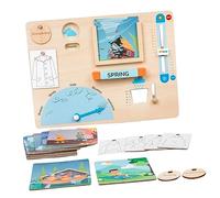GALPADA Weather Board for Interactive Learning Activity for Weather Recognition and Color Understanding Educational Busy Board for Ages Years for Preschool and Parent Engagement