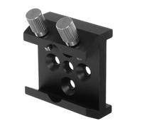 GALPADA Weather-resistant Aluminium Alloy Telescope Mounting Plate with 1/4 Thread Hole and M4 Holes, Black Base Bracket for Stargazing and Astrophotography Accessories