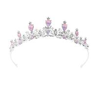 GALPADA Wedding Crown Alloy Rhinestone Crystal Tiara Hair Accessories Unique Shining Jewelry Decoration for Cosplay and Pageant