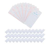 GALPADA Weekly Employee Attendance Time Sheets 100Pcs Cardstock for Time Clock Recording in Workplace